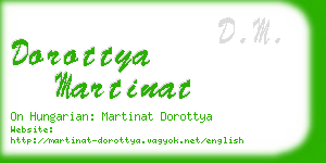 dorottya martinat business card